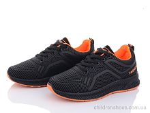 Кроссовки 197-143 black-orange Violeta / p. 36-41 / 8пар