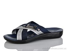 Шлепки Турція синій Lot Shoes / p. 40-45 / 6пар