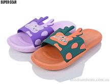 Шлепки 01-759 lilac-orange mix Super Gear / p. 30-35 / 12пар
