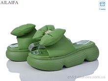Шлепки 7053 green Ailaifa / p. 36-41 / 8пар