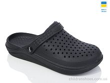 Кроксы N68 чорний Lot Shoes / p. 41-45 / 6пар