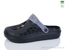 Кроксы СМ129 чорний сір DeMur / p. 40-45 / 8пар