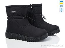 Дутики 4411 чорний Paolla / p. 37-42 / 6пар