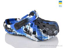 Кроксы N016 синій-білий Lot Shoes / p. 28-33 / 6пар