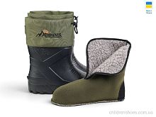 Сапоги из пены RM-142A чорний-хакі Rai shoes / p. 42-45 / 6пар