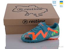 Футбольная обувь DDB24112-1 cyan Restime / p. 31-35 / 16пар