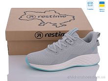 Кроссовки EWL24099 grey-lemon Restime / p. 36-41 / 8пар