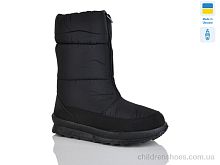 Дутики 110 чорний однотон. Selena / p. 37-41 / 8пар