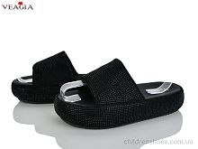 Шлепки N16 black Veagia-ADA / p. 36-40 / 8пар