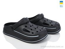 Кроксы Е252 чорний Golden Lion / p. 41-45 / 8пар