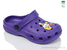 Кроксы N017 т.фіолетовий Lot Shoes / p. 30-35 / 6пар