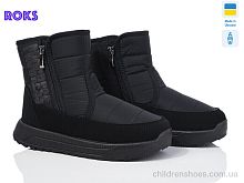 Дутики Progress 3715 чорний Roks / p. 37-42 / 6пар