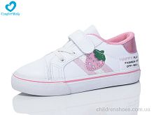 Кеды 80230 білий-рожевий Comfort-baby / p. 25-30 / 8пар