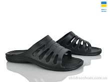 Шлепки Краб 207 чорний Rai shoes / p. 41-46 / 8пар