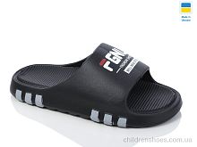 Шлепки N710 чорний Lot Shoes / p. 36-41 / 8пар