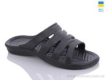 Шлепки Краб. новий чорний Крок / p. 40-46 / 8пар