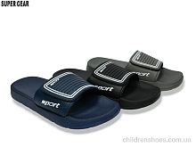 Шлепки 7827 липучка mix Super Gear / p. 40-45 / 12пар