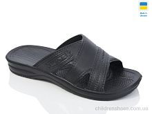 Шлепки N54 чорний Lot Shoes / p. 41-45 / 6пар