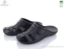 Шлепки C27 чорний Acorus / p. 41-45 / 12пар