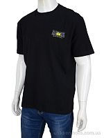 Футболка 3188-6 black Мир / p. 3XL-6XL / 4пар
