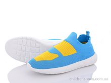Кроссовки 4-481 blue-yellow Violeta / p. 40-45 / 8пар