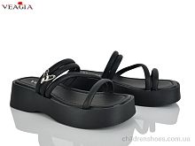 Шлепки N6 black Veagia-ADA / p. 36-40 / 8пар
