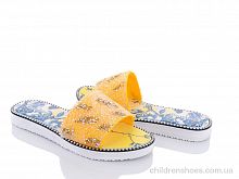 Шлепки A3 жовтий Lion / p. 36-41 / 12пар