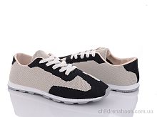 Кроссовки 176-0(176-23) black-beige Violeta / p. 36-41 / 8пар