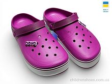 Кроксы 419 ягідний Rai shoes / p. 36-41 / 8пар