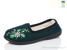 Тапки Вишивка літма зелений Lot Shoes / p. 35-42 / 8пар