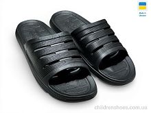 Шлепки С72 чорний Rai shoes / p. 41-45 / 6пар