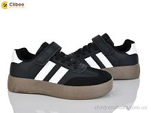 Кроссовки LC823 black-white Clibee / p. 32-37 / 6пар