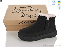 Ботинки AWZ26808 black Restime / p. 36-40 / 8пар