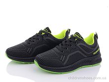 Кроссовки 197-143 black-green Violeta / p. 36-41 / 8пар