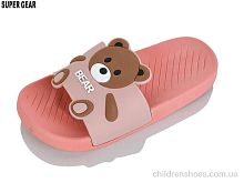 Шлепки 02065-09 pink Super Gear / p. 30-35 / 8пар