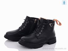 Ботинки Y106(7603) black-orange Violeta / p. 31-36 / 6пар