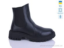 Ботинки 187 чорний к. зима Sali / p. 37-41 / 6пар