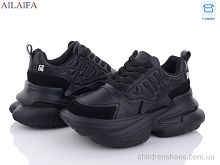 Кроссовки 8209 black Ailaifa / p. 36-41 / 6пар