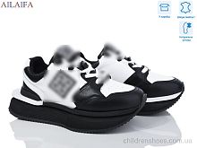 Кроссовки 8812 white-black Ailaifa / p. 36-41 / 8пар