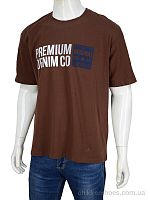 Футболка 3188-45 brown Мир / p. 3XL-6XL / 4пар