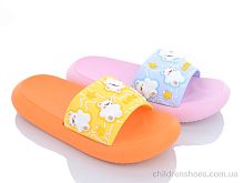 Шлепки Шльопки Ж7136-08 помаранч-бузковий mix Progress / p. 35-40 / 6пар