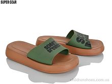 Шлепки 01-6216 khaki Super Gear / p. 36-41 / 10пар