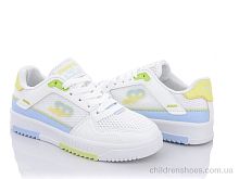 Кроссовки 203-33 white-yellow Violeta / p. 36-40 / 8пар