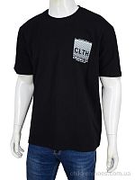 Футболка 3188-38 black Мир / p. 3XL-6XL / 4пар