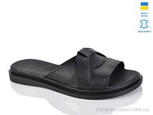 Шлепки 302-1 чорний перф. Sali / p. 36-40 / 6пар