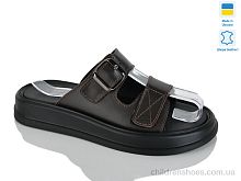 Шлепки 10 шоколад к. Sali / p. 36-40 / 6пар