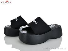 Шлепки N23 black Veagia-ADA / p. 36-40 / 8пар