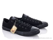 Кеды Y131(A6) all black Violeta / p. 40-45 / 8пар