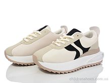 Кроссовки 136-36-2 beige-black Violeta / p. 36-41 / 8пар