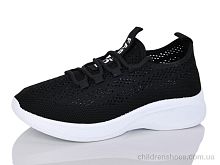 Кроссовки 001-1 black Шик-Шок / p. 36-41 / 8пар